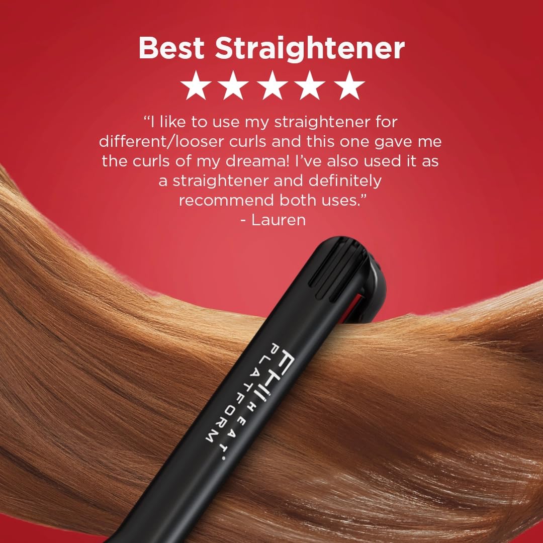 FHI HEAT Platform Pro Styling Tourmaline Hair Straightener for All Hair Types, 1/2 Inch