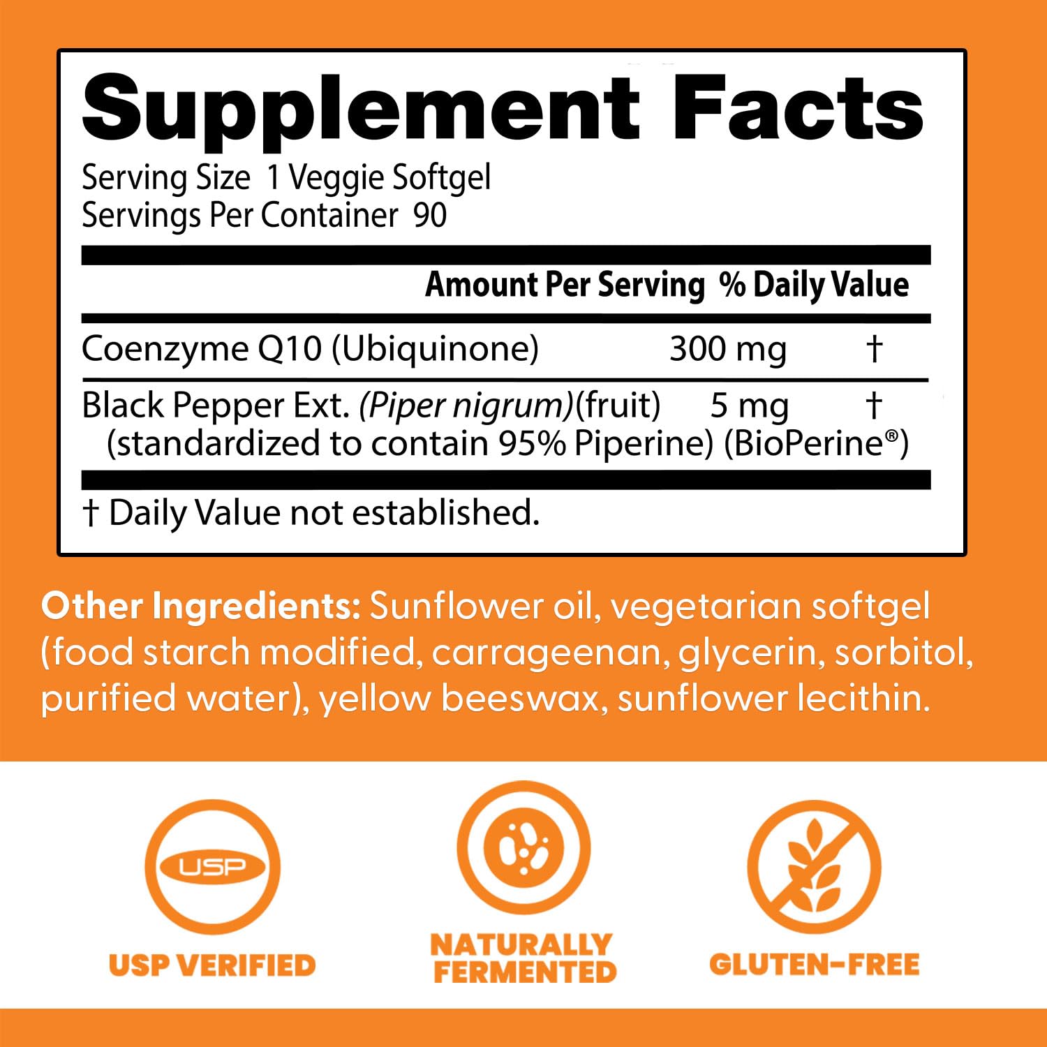 Doctor's Best High Absorption CoQ10 300mg with BioPerine Supplement - Coenzyme Q10 Softgels for Heart Health & Antioxidant Support, CoQ10 300 mg for Women & Men, Non GMO - 90 Veg Softgels