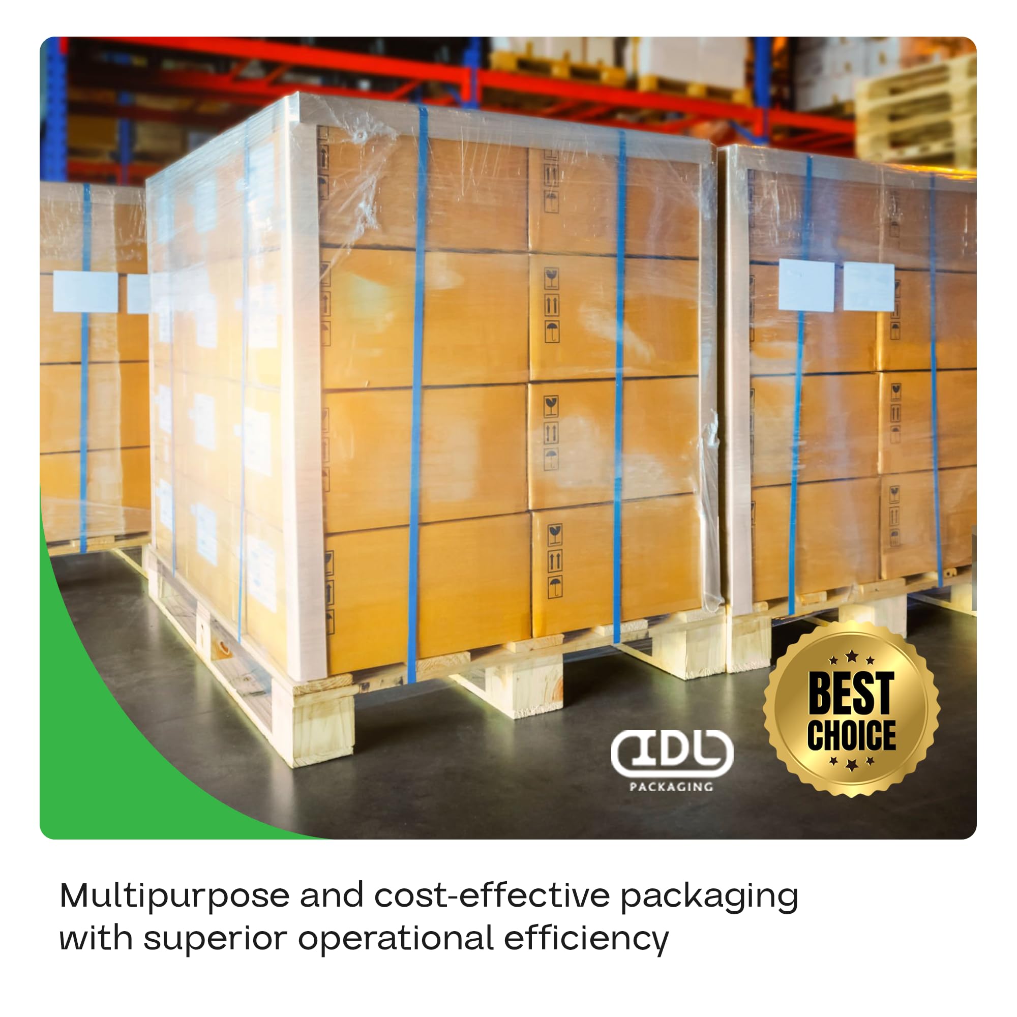 IDL Packaging 2" x 2" x 12" Cardboard Edge Protector, Pack of 200 - White Kraft Cardboard Corners for Shipping - V-Board Reinforced