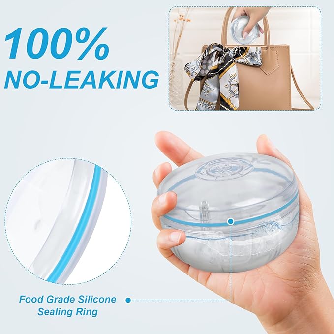 Maoerdental Double Layer Retainer Cleaner Case – No-Leak, Ventilated Denture Bath for Invisalign, Retainers, Night Guard, Transparent