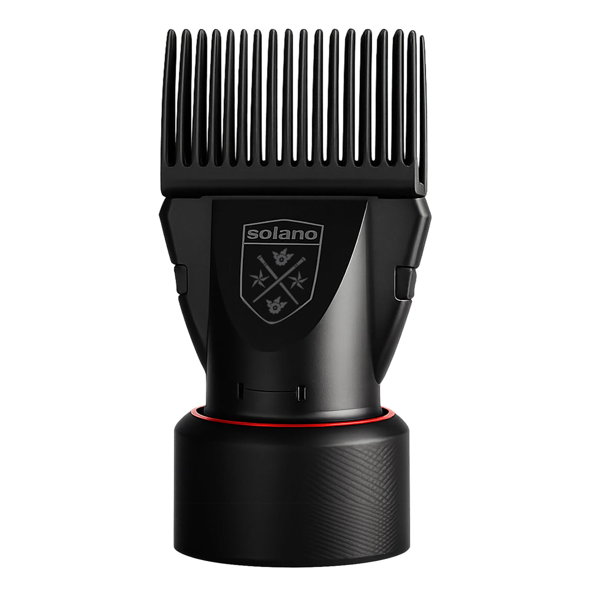 Solano 2 in 1 Dryer Attachment Universal Professional Comb & Concentrator - Italian Made - Straighten Hair - Comb Gentle on Scalp