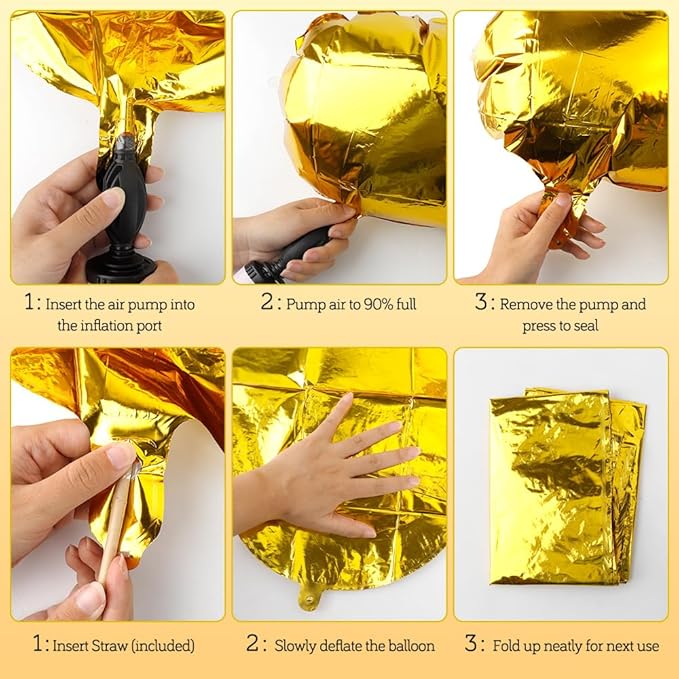 Gold Letter Balloons 40 Inch R Balloon Letters R Alphabet Balloons Giant Letters With Straw Big Balloons Foil Large Gold Balloons For Birthday Party Decorations Wedding Thanksgiving Christmas Balloons