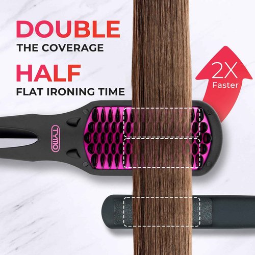 Rotating Curling Iron for Beach Waves + TYMO One-Step Hair Straightening