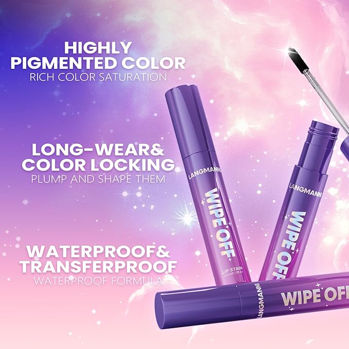Jolilab Lip Stain Masque,Wipe Off Lip Tint,Waterproof,Transfer proof,Highly Pigmented,Ultra Long Lasting Lip Stain Peel off Makeup With Matte finish for All-day Wear.(#03 CLASSIC ROSE)