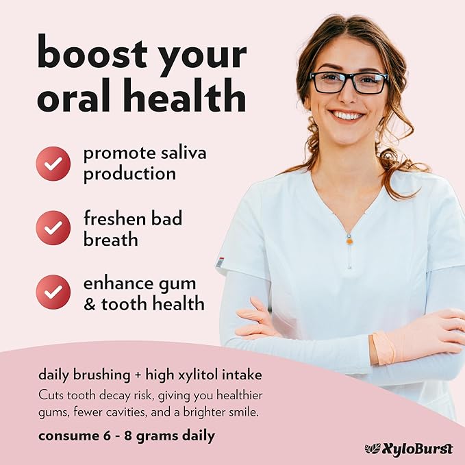 Xyloburst - Xylitol Mints | Sugar Free Breath Mint for Oral Health | Gluten Free, Vegan, Keto Friendly | Aspartame Free Mints | Berry | 1000 Count Bag