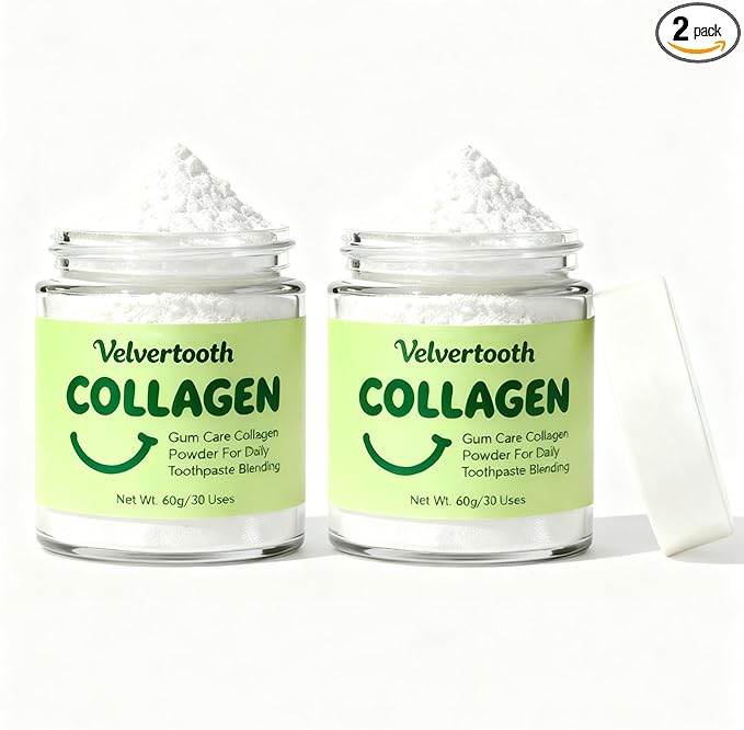 Collagen Strengthening Collagen Powder, Collagen Powder for Gums, Daily Gum-Line & Enamel Support Formula for Brighter Smile, Reduced Sensitivity & Healthier Gums (2)
