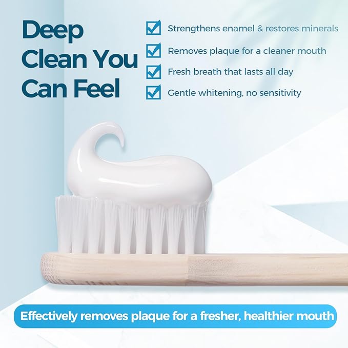 Hydroxyapatite Toothpaste, ICY Melon Mint, Enamel Protection Formula, Tooth Strengthening, Fresh Breath, Daily Use for Oral Health 4.23 OZ