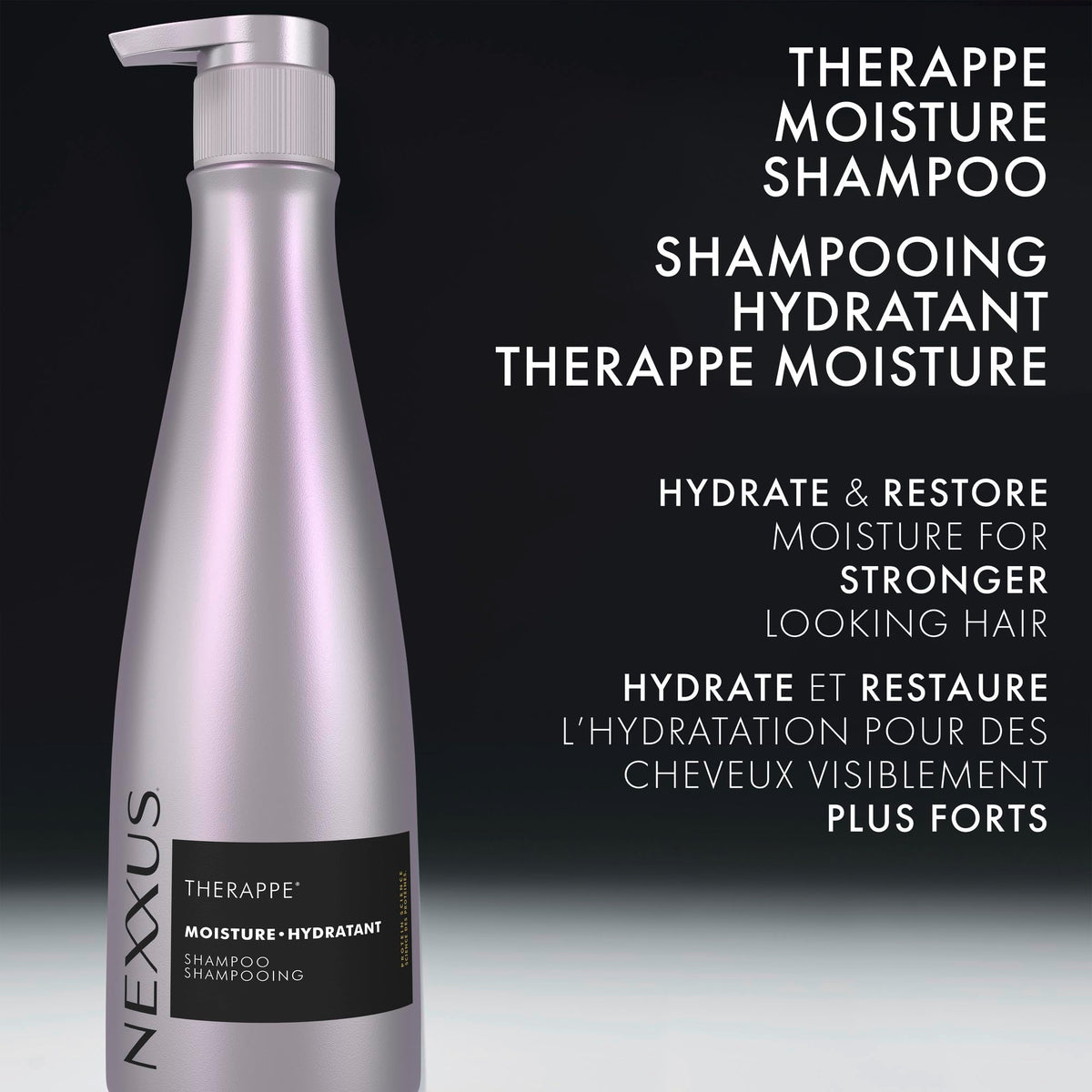 Nexxus Therappe Shampoo for Ultimate Moisture For Dry Hair Powered by POLYSOFT HYDRATOR Technology with Tri-lipids 13.5 oz