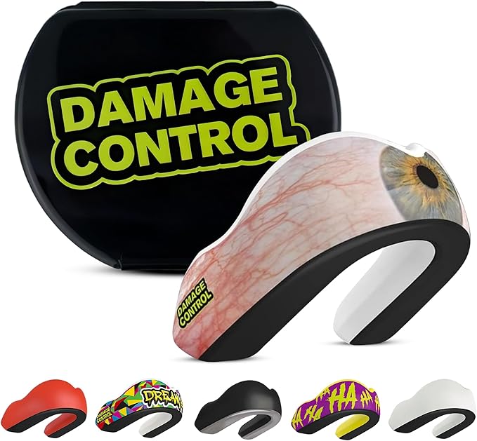 DAMAGE CONTROL Extreme Impact Mouth Guard – Sports Mouthguard for Boxing, MMA, BJJ, Hockey, Rugby, Lacrosse, & More – Mouthpiece for Teeth & Jaw Protection, for Youth & Adults (Adult, ICU)