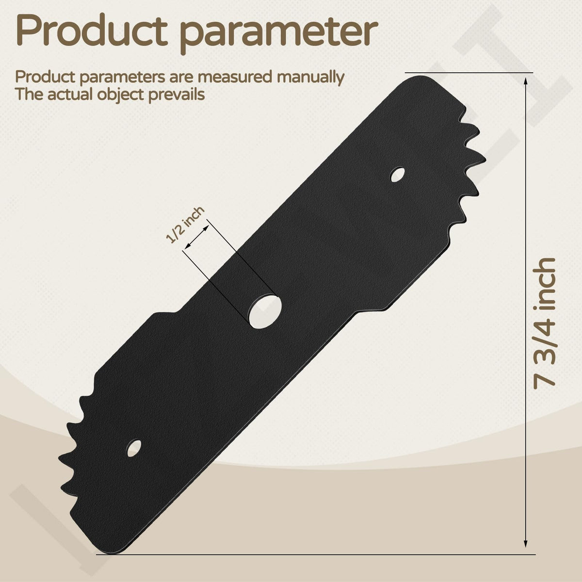 LIZEWEI 5 Pcs 7-1/2-inch Edge Hog Heavy-Duty Edger Blade Compatible with Black Decker LE750, LE710, LE760 Replace EB-007, High Temperature Quenching Process