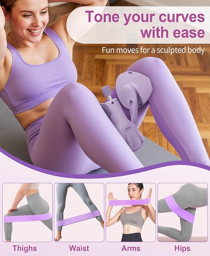 Upgraded Inner Thigh Exerciser, Kegel Exerciser, Adjustable Pelvic Floor Muscle Strengthening Exercise Devices, Hip Pelvic Trainer for Postpartum Recovery, Thigh Toner Workout Equipment