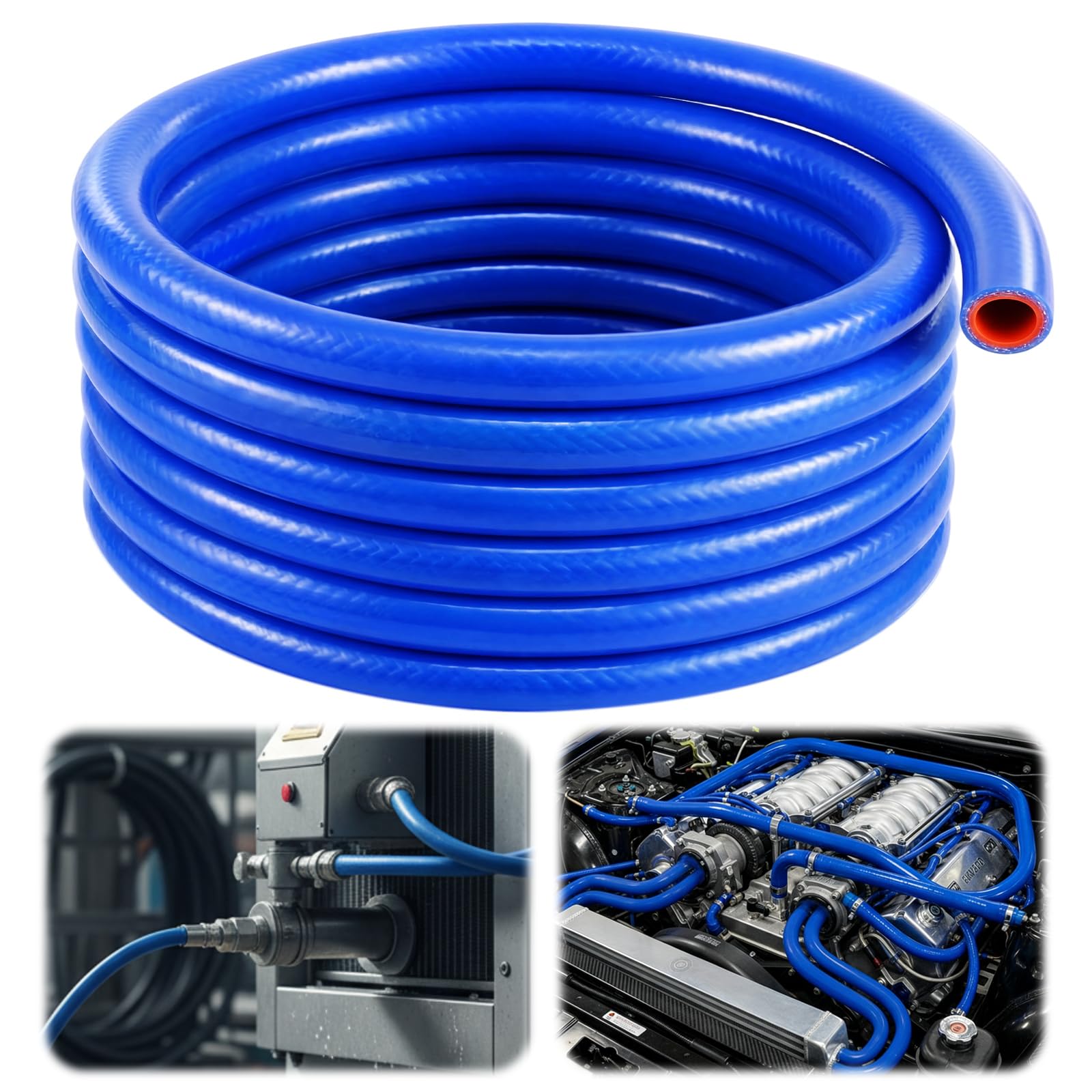 Outus 3/4 ID Silicone Heater Hose 25ft Roll, Coolant Radiator Straight 85 Psi Pressure Reinforced High Temperature for Water/gas