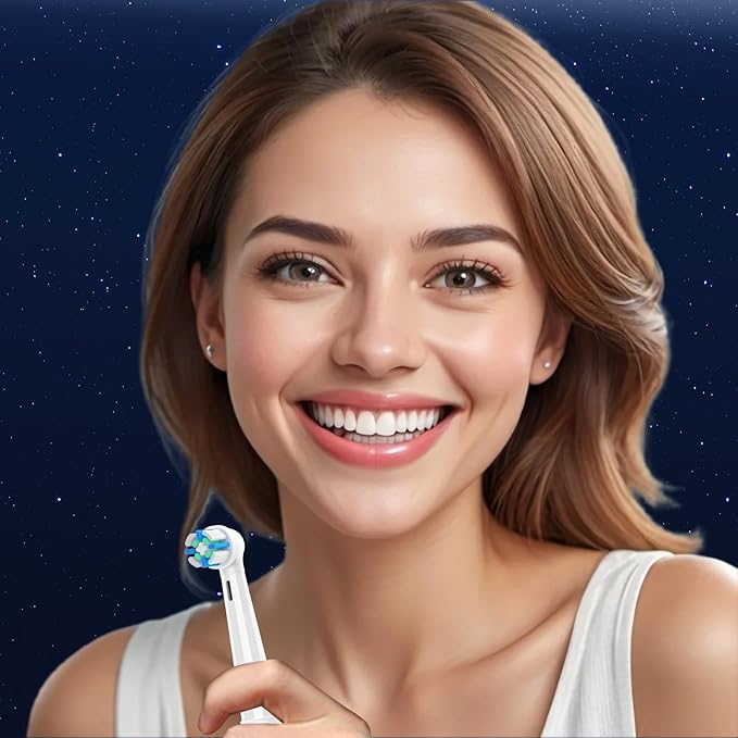 8 Pack IO Replacement Brush Heads Compatible with Oral B iO 2/3/4/5/6/7/8/9/10/Deep Clean Series Electric Toothbrushes, IO Brush Head for Teeth Cleaning (White)