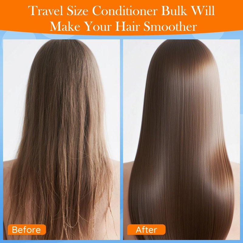 HAIFOTRVA Travel Size Conditioner Bulk Pack of 50,Individually Wrapped Small Size Hotel Hair Conditioner Gel Supplies 30ml/1 fl oz Portable Toiletries Amenities Bulk for Guests,Travel,Homeless,Charity