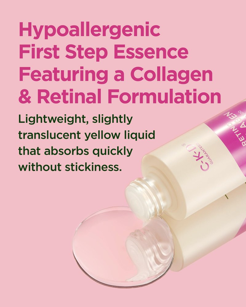 CKD Retinal Collagen First Essence - Daily Face Deep Hydration Essence for Firming, Exfoliation, and Smoother Skin Texture. Collagen Boosting and Youthful Skin. Korean Skin Care. 5.07 fl oz
