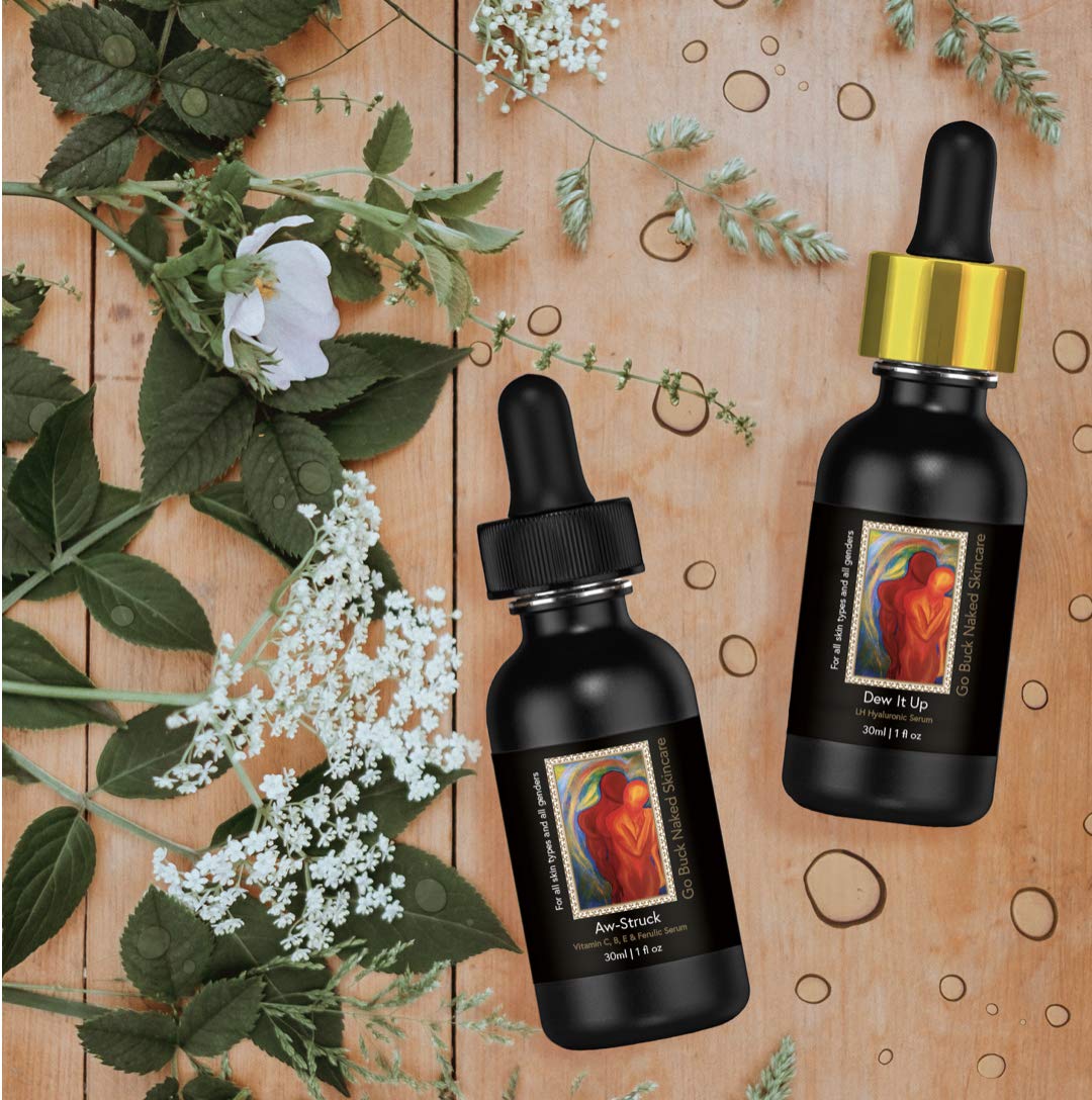 Dew It Up Serum 100% Hyaluronic Acid. Made in USA Natural Organic Moisturizer for Men & Women Anti aging Pore minimizer-Best Hyaluronic acid 1,000x its moisture weight