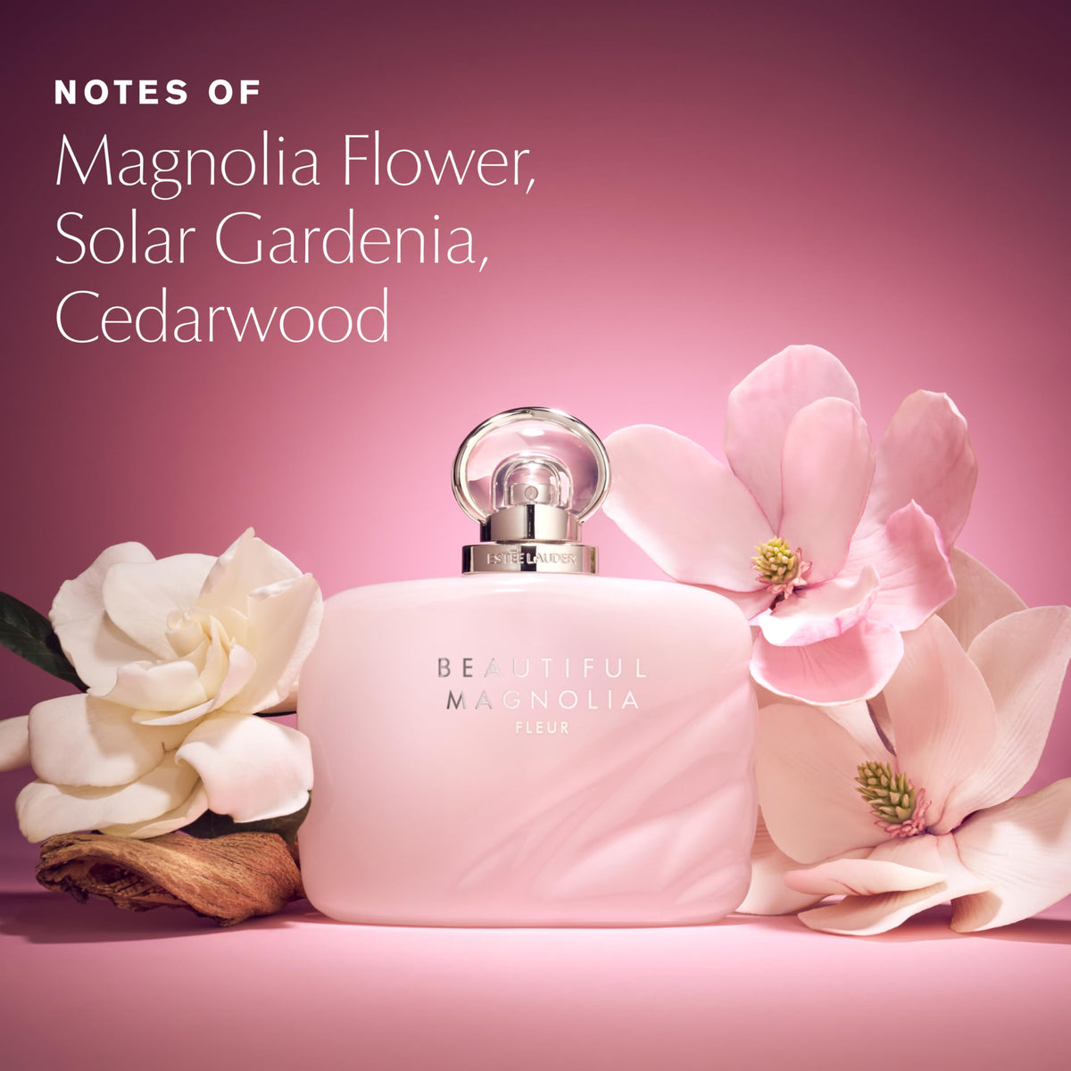 Estée Lauder Beautiful Magnolia Fleur Eau de Parfum Spray with Notes of Lush Magnolia, Solar Gardenia Accord & Serene Cedarwood | Perfumes for Women, 1.7 Fl Oz