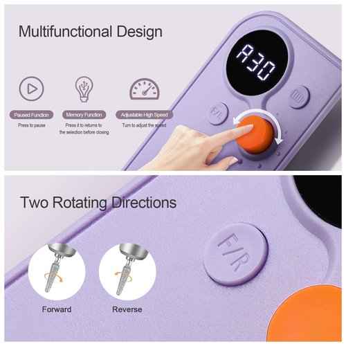 Cordless Rechargeable UV Nail Lamp & 30000RPM Portable Nail Drill