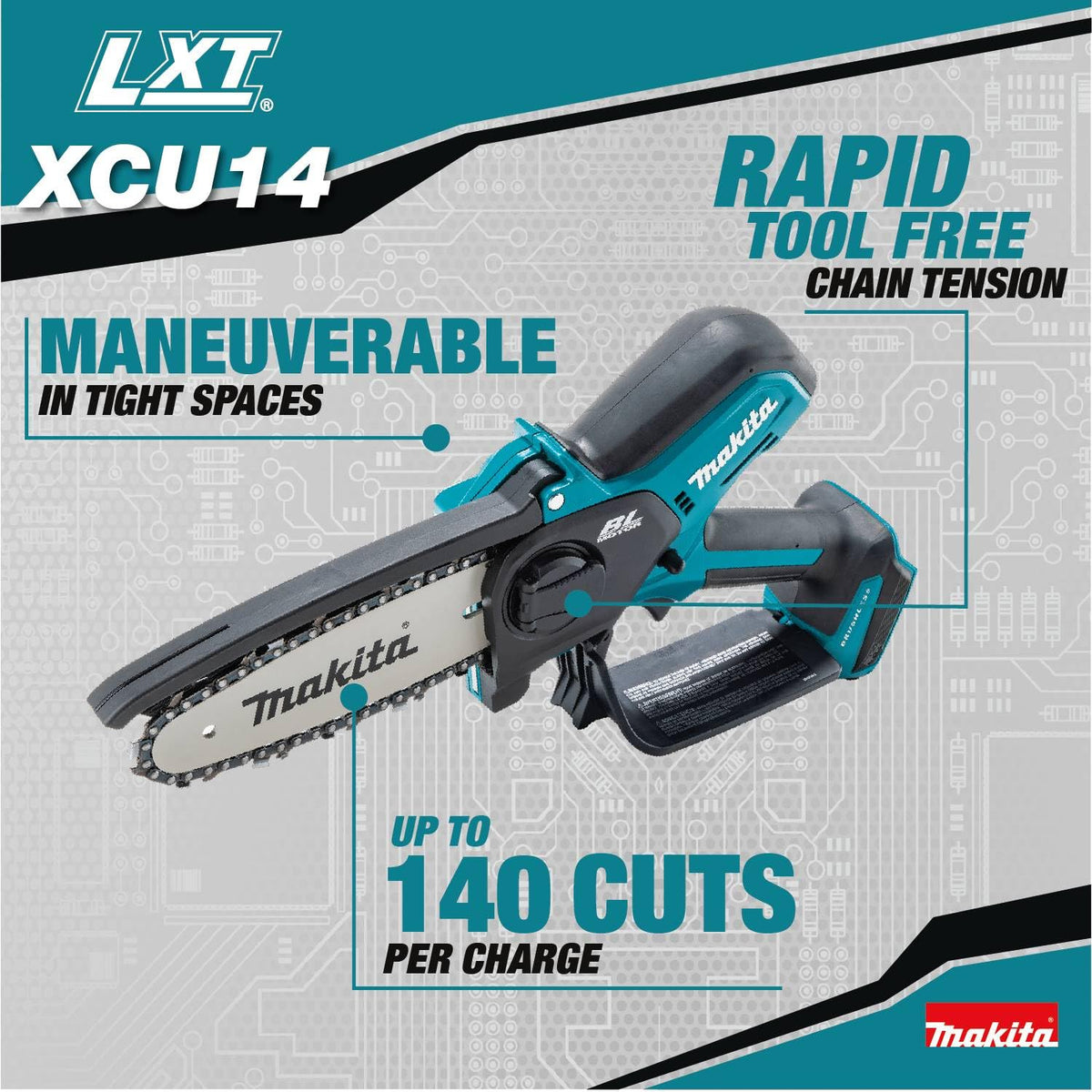 Makita XCU14Z 18V LXT® Lithium-Ion Brushless Cordless 6" Pruning Saw, Tool Only