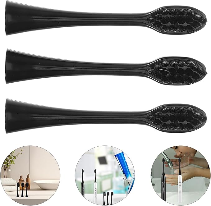 Sewroro 3pcs Electric Toothbrush Replacement Heads Soft Brush Heads Compatible with Adults and for Oral Care and Daily Cleaning