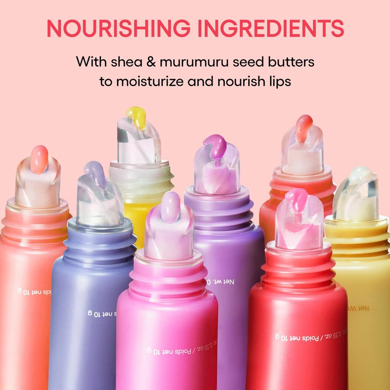 LANEIGE Lip Glowy Balm: Sheer Tinted Lip Treatment Balm Tube with Shea & Murumuru Butters for Hydrating, Moisturizing, Glossy, Non-Sticky Shine, Berry | Korean Skin Care, Taro Bubble Tea