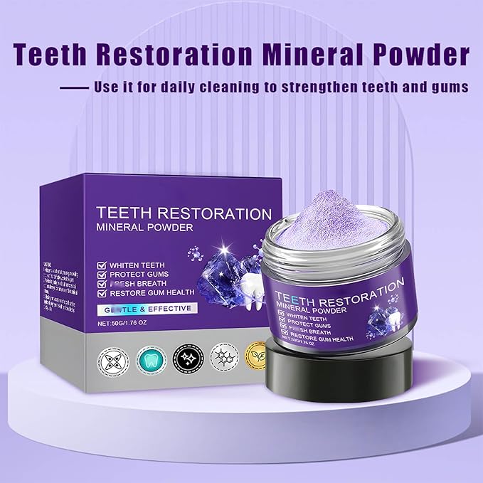 Teeth Restoration Mineral Powder, Oral & Teeth Care Mineral Powder, Effective in Strengthening Tooth and Gums