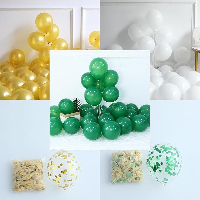Class of 2026 Graduation Balloon Garland Arch Kit, 139Pcs Green Gold White Graduation Party Decorations, Graduation Backdrop for Party, Congrats Balloons, Graduation Decor for Ceremony & Celebration