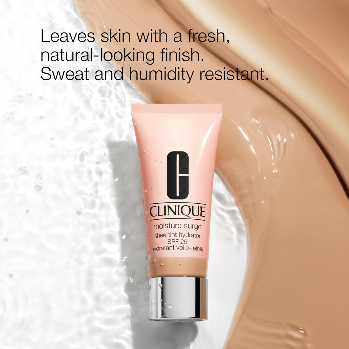 Clinique Moisture Surge Sheertint Hydrator Broad Spectrum SPF 25 | Tinted Moisturizer With SPF, Hyaluronic Acid + Aloe Water | Sheer Coverage, Natural Finish Skin Tint, Very Deep, 1.4 Fl Oz