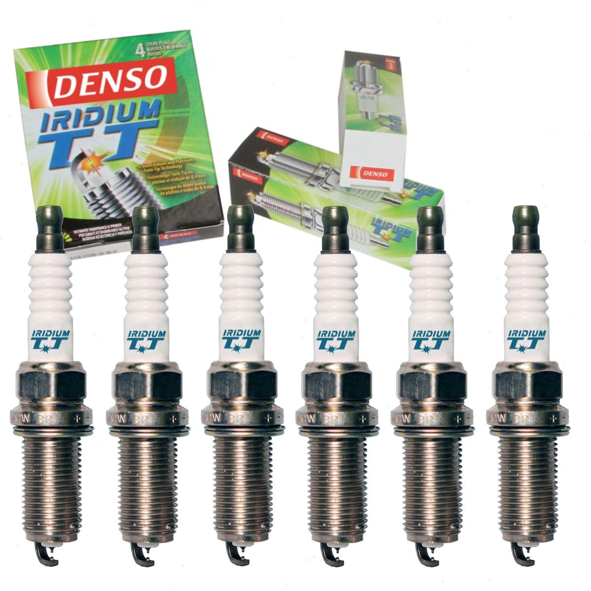 6 pc DENSO Iridium TT Spark Plugs compatible with Lexus RX350 3.5L V6 2007-2015