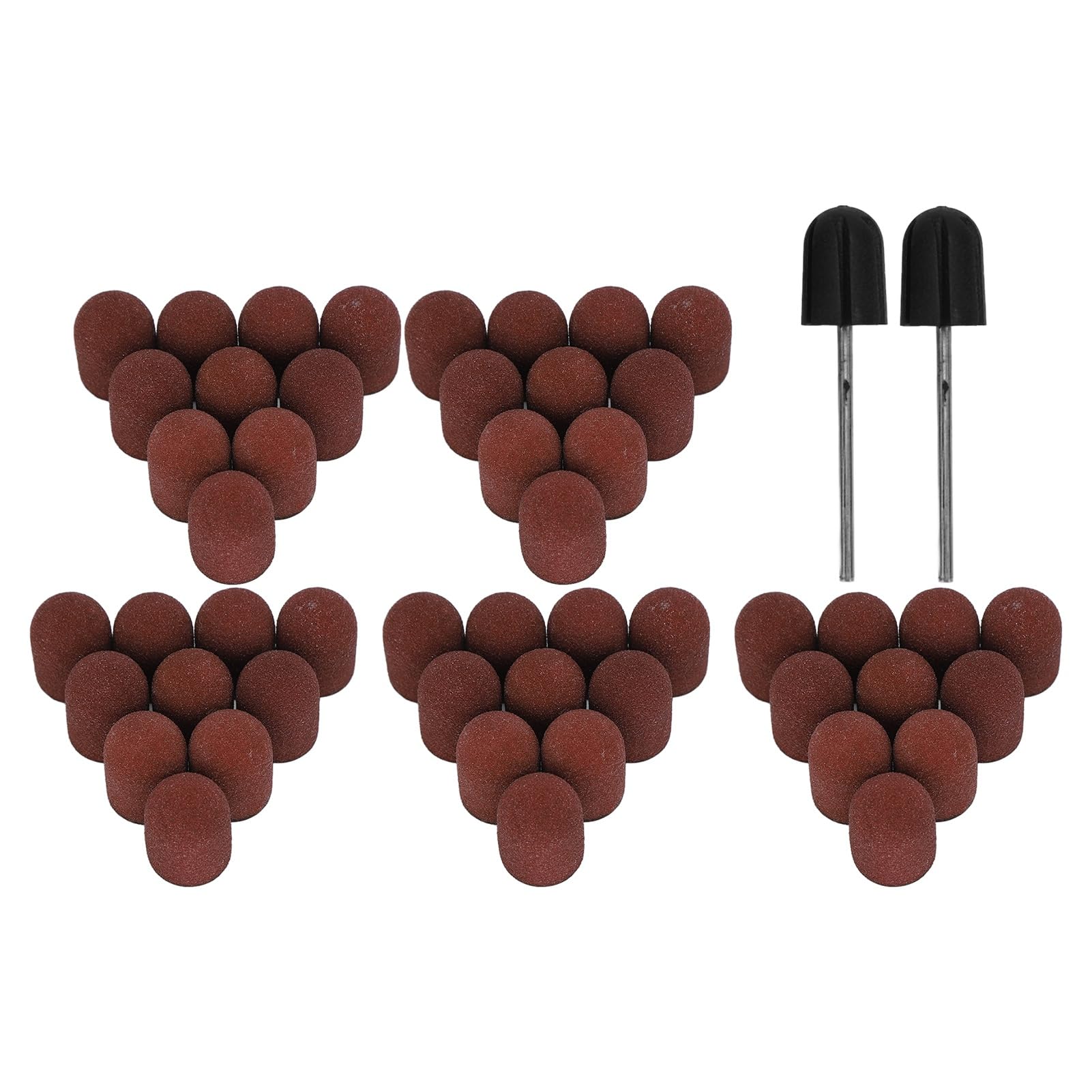 50PCS Nail Drill Bit Set - Sanding Bands for Nails, Professional Polish & Trim, Easy to Use, Compatible with Nail Drill, 20x16mm Size