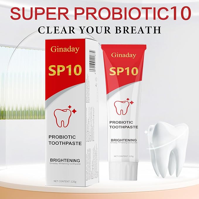 2 Pcs SP10 Probiotic Toothpaste, Advanced Enamel Protection Deep Cleaning Care Oral Health Fresh Breath.
