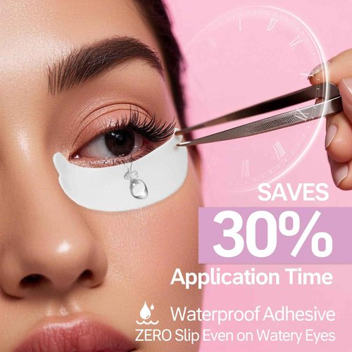 Eye pads lash extensions(1000 Pcs) - Akissos Premium White Foam Under Eye Patches,Eyepads with eye care for lash extensions | Lift | Tint | Remove, Beauty Tools, Elastic, Thick, No expiry & No Slip
