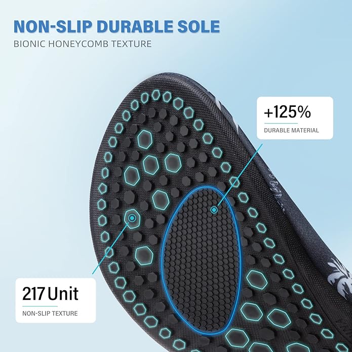 Water Shoes for Women Men Quick-Dry Aqua Socks Swim Beach Barefoot Yoga Exercise Wear Sport Accessories Pool Camping Must Haves Adult Youth Size