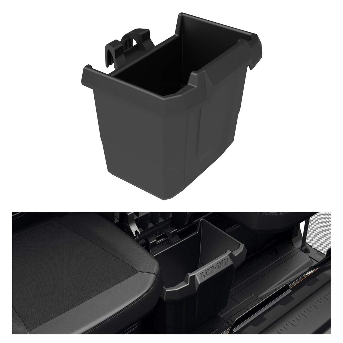 A & UTV PRO Defender Center Under Seat Storage Box, Removable Underseat Storage Bin Compatible with Can Am Defender/Defender Max