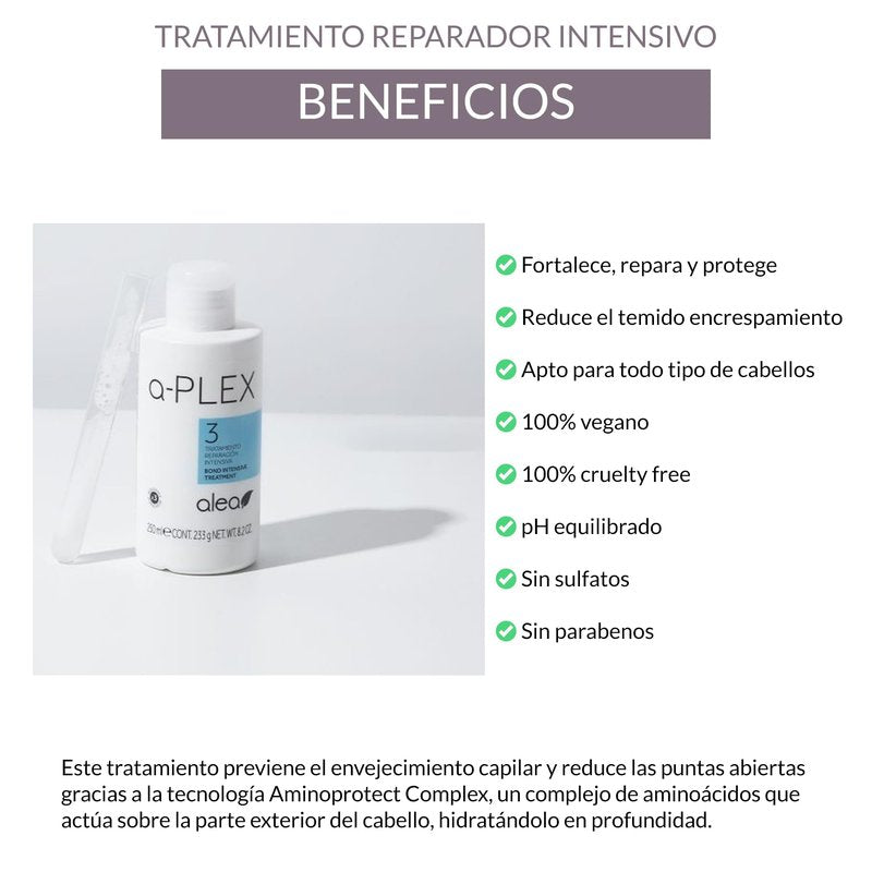 ALEA - Damaged Hair Repair Treatment - A-Plex Nº3 Intensive Repair Treatment - 250 ml - Support hair Strength, Repair and Protect It - Deep Hydration for Hair - Manageability