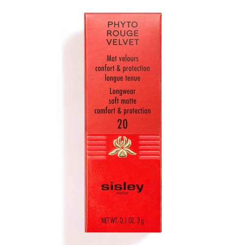 Sisley Paris Phyto-Rouge Velvet, 20 Rose Sweet - Bold Matte Lipstick - 8-Hour Wear, Buildable Coverage, Creamy Texture - Plumps, Smooths, Hydrates & Protects Lips