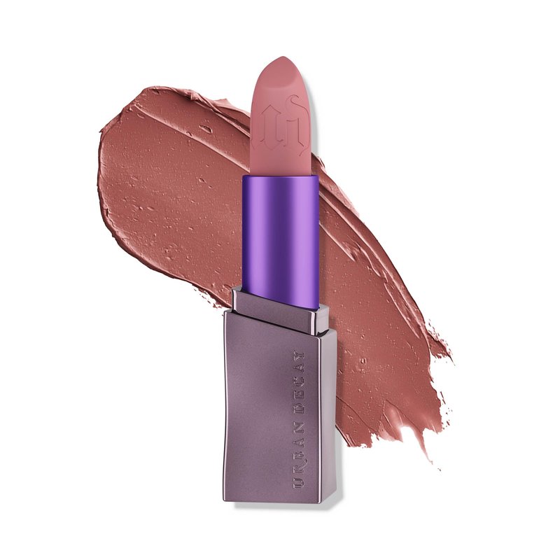 URBAN DECAY Vice Hydrating Lipstick (Backtalk - Mauve Nude Pink - Matte Finish), Creamy Formula, Moisturizing Lip Color with Aloe Vera & Avocado Oil, Vegan, Cruelty-free - 0.11 oz