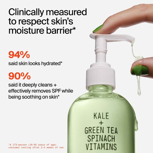 Youth To The People Superfood Cleanser Travel Refill Bundle Set, Kale + Green Tea Face Cleanser (2oz) + (16oz Refill Pouch), Award-Winning Face Wash, Makeup Remover, All Skin Types