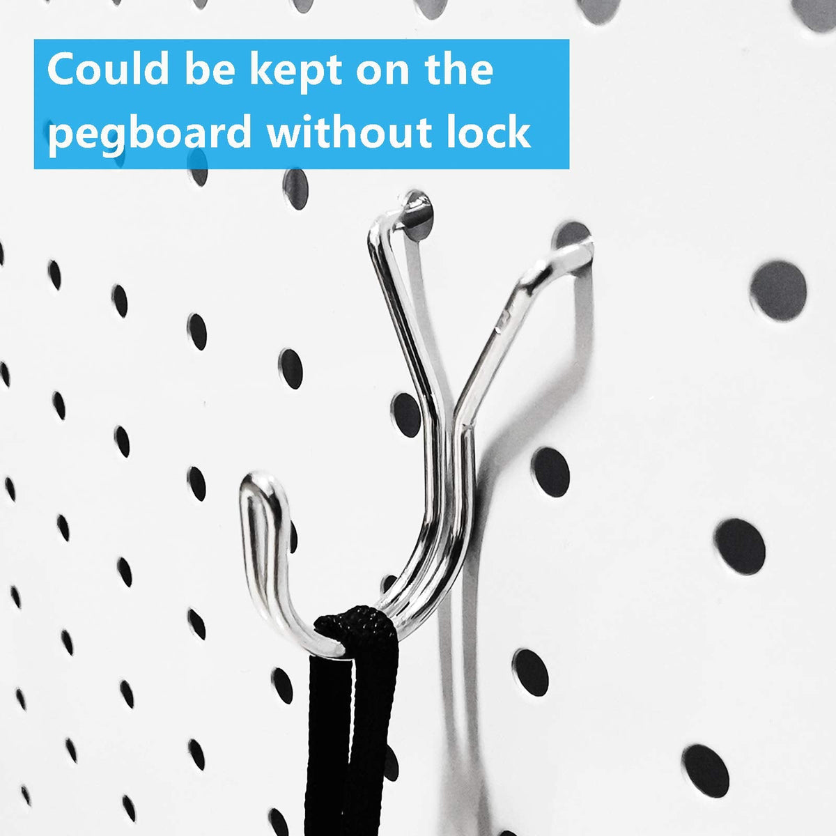 FRIMOONY Pegboard Hooks, with Bins, Peg Locks, for Organizing Various Tools, 204 PCS, 80 of Which are Locks