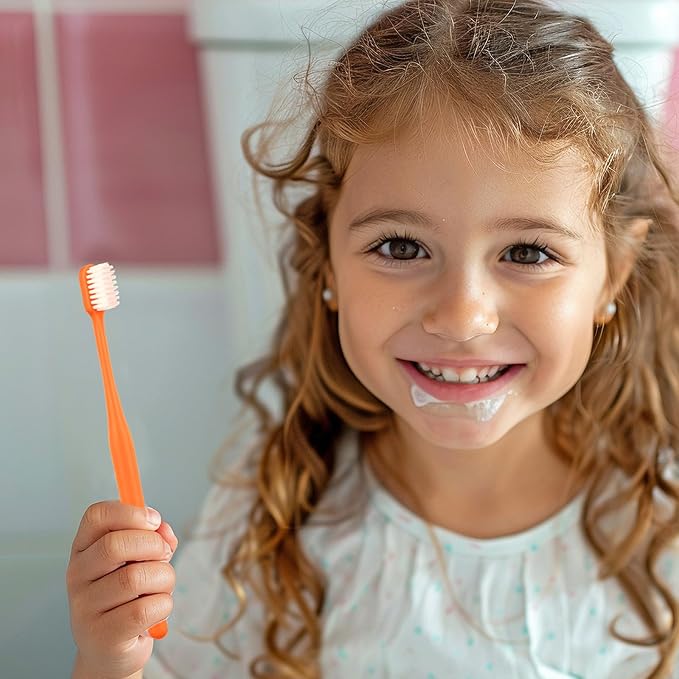 COMNICO 5 Pack Classic Manual Toothbrush Soft Bristles Clean Tooth Brush with Ergonomic Plastic Handle for Adults and Kids, Colorful
