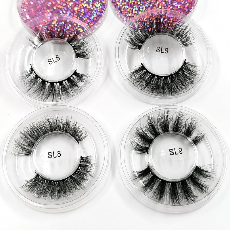 Ellazzle Eyelashes Wholesale Natural Look False Lashes 3D Fluffy Eyelashes Bulk 10 Styles(20 pairs)