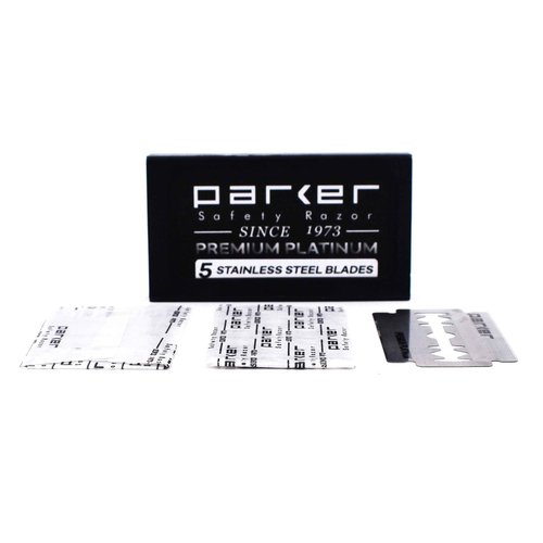 The Parker Variant ADJUSTABLE Double Edge Safety Razor and 105 Blade BUNDLE (GRAPHITE)