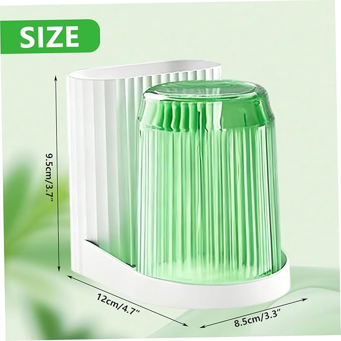 Toothbrush and Toothpaste Holder, Toothbrush Organizer Set with Ventilation, Dust Proof Holder for Bathroom Storage