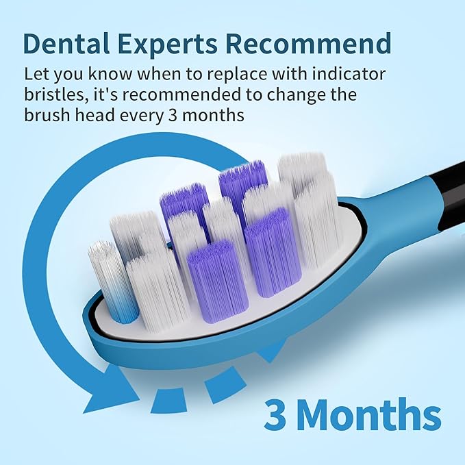 Electric Toothbrush Heads for Philips Sonicare Replacement Heads, 10 Pack Adults Kids 7+ Sonicare Toothbrush Replacement Brush Heads Philips Sonicare Sensitive Replacement Heads C2 C3 G2 G3 A3, Black