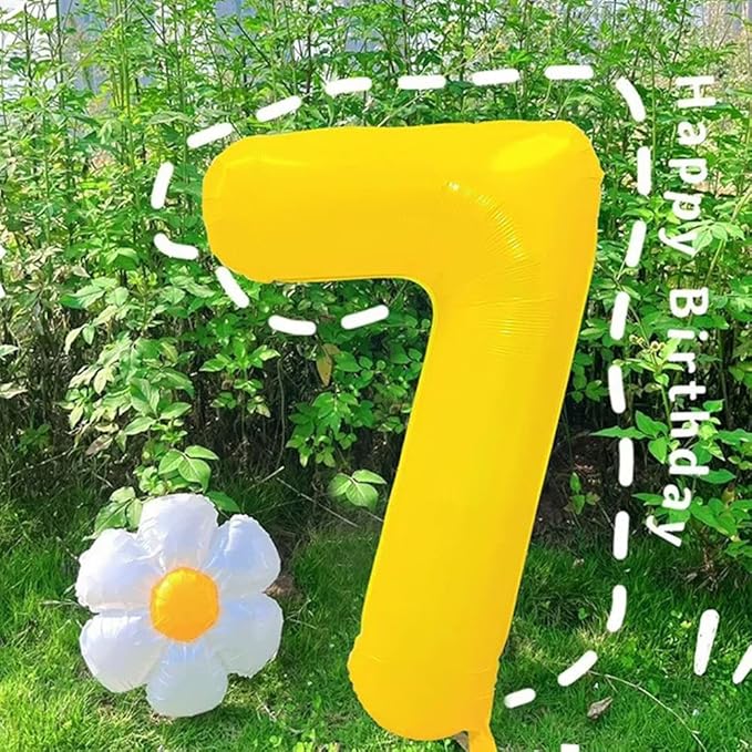 40 inch Yellow Number Balloon Giant Foil Helium Balloons Number 1 Balloon for 1st Birthday Party Decorations