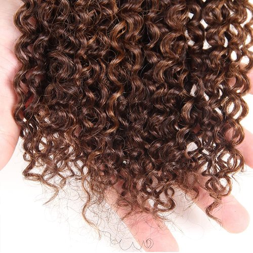 Habiliana Bundles Human Hair 20 22 24 Inch Water Wave P4/30 Human Hair Bundles 11A Unprocessed Brazilian Virgin Quick Weave Hair Extensions for Black Women
