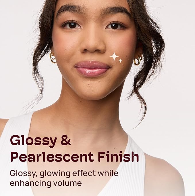 MIXIK Plumping Lip Ampoule, Hydrating Lip Gloss Plumping Ampoule made with Shea Butter & Argan Kernel Oil leaving Lips Plump, Smooth and Glossy, promotes Vibrant High-Gloss Plump Lips (Pink Plump)