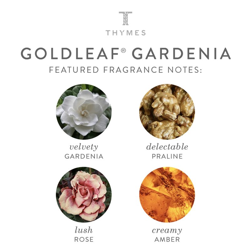 Thymes Home Fragrance Mist – Room Air Fresheners for Home Long Lasting – Air Freshener Spray – Premium Home Fragrance – Floral Notes of Gardenia, Lush Rose, & Fresh Jasmine (Goldleaf Gardenia, 3 oz)