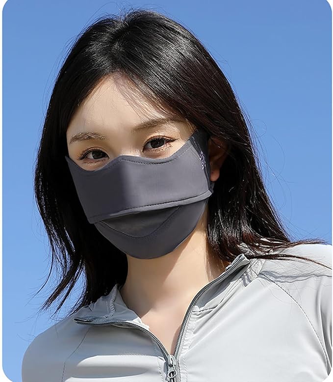 2Pcs UV Face Mask, Sun Masks for Women, Cooling Breathable Face Cover for Outdoors, Washable Reusable
