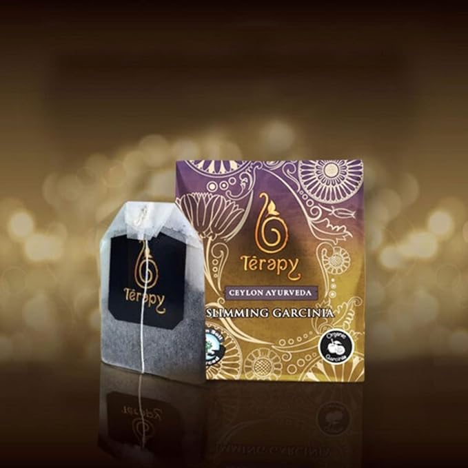 Térapy Ceylon All Day Slimming Tea | All Natural Herbal Ingredients featuring Garcinia Cambogia | Organic Herbal Slimming Tea Bags | Eco-friendly Individually Wrapped Tea Bags - 18 Count
